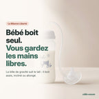 Bébé boit seul, vous gardez les mains libres