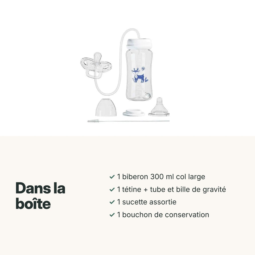 Contenu de la boîte du biberon Liberté
