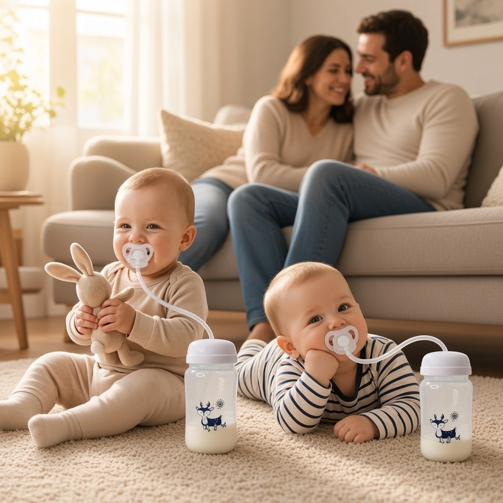 Deux bébés affamés, un seul vous.