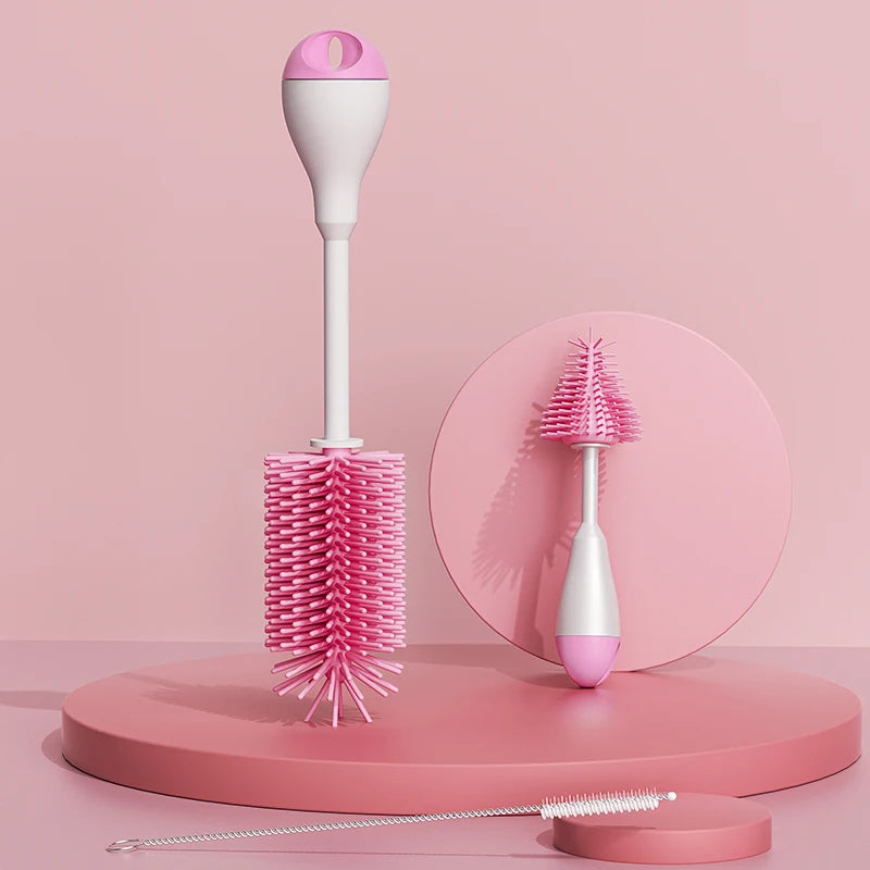 Brosse de nettoyage 3-en-1 pour biberon